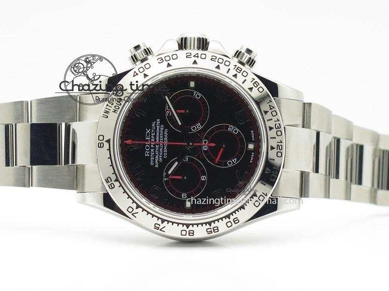 0216 SmartChoice Daytona 116509 JF Best Edition Black Dial On SS Bracelet A 4023